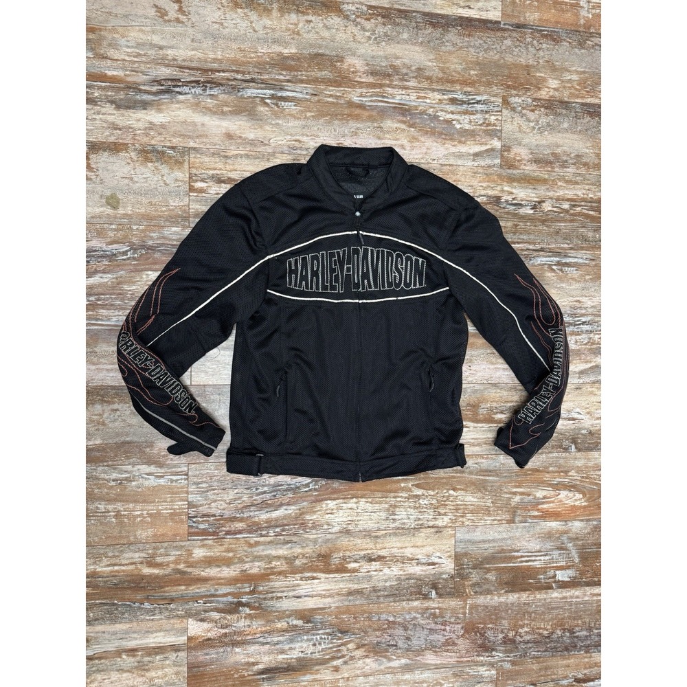 Harley Davidson Genuine Motor Clothes Mesh Jacket Size Medium Riding Gear Biker